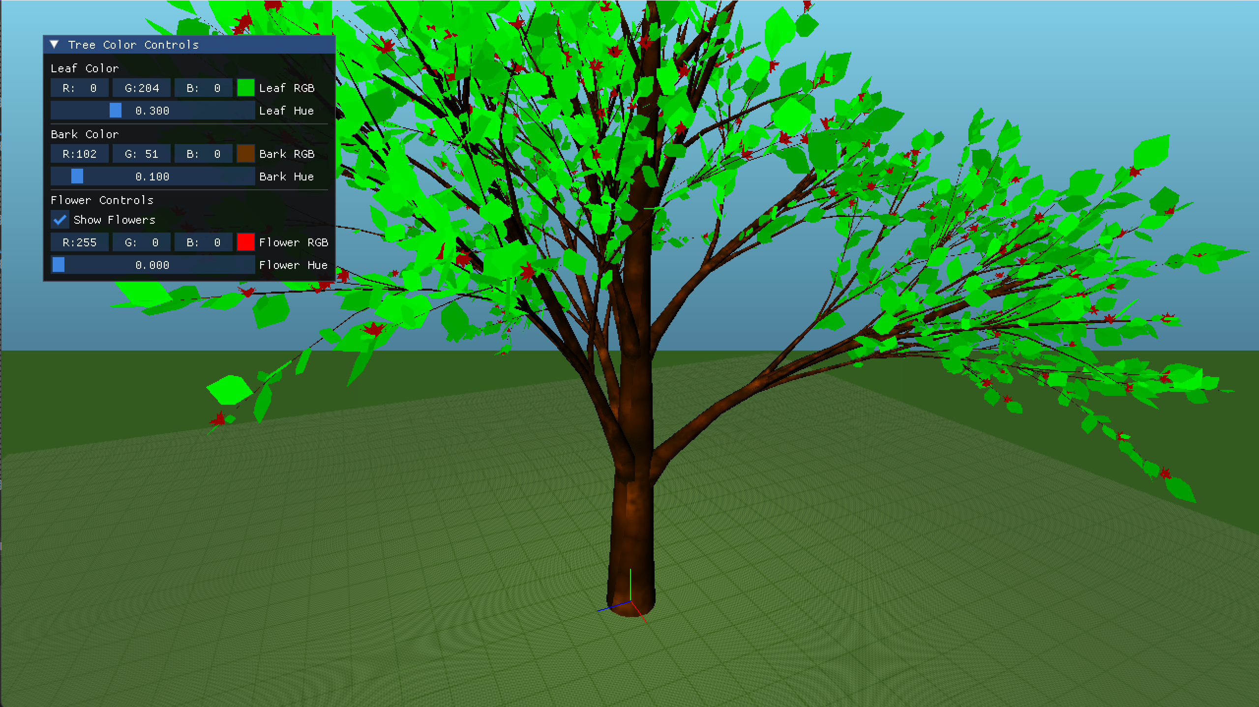 3D Procedural Tree Generation